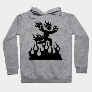 burning man emoji sticker Hoodie